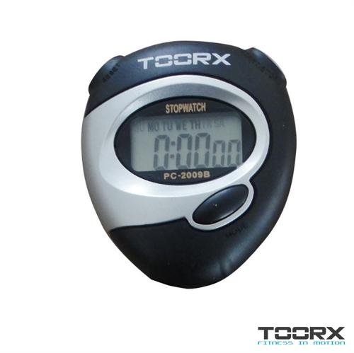 dette er et Toorx Digital Stopur i farven sort og grå.